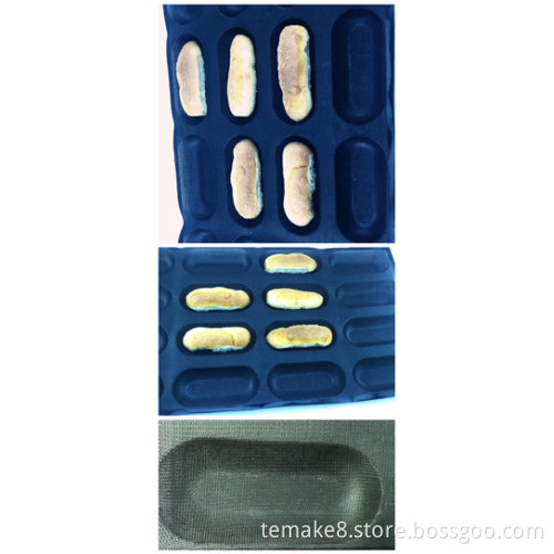 Heat resistant! Silicone perforated bread baking within glass fabric